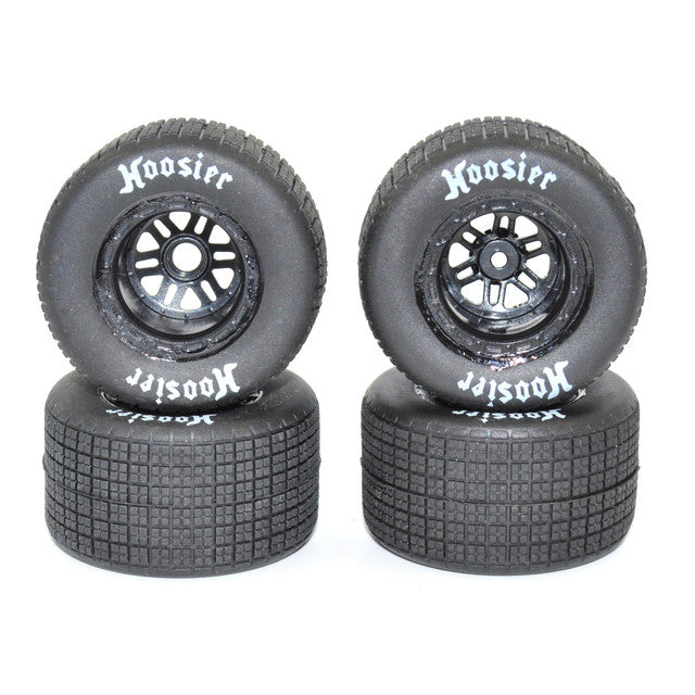 1rc FR/RR Soft Tires & Black Wheels, 1/18 LM (4) (1rc5541)