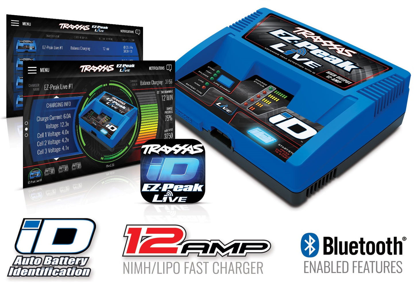 Traxxas EZ-Peak Live 4s 12-Amp Multi-Chemistry Charger (2971)