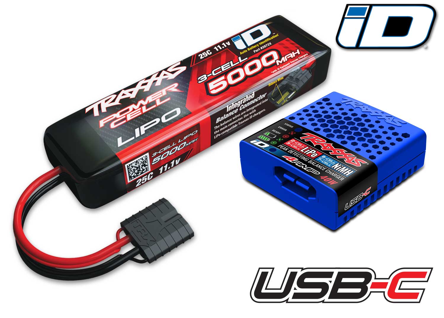 Traxxas 3s LiPo Completer w/ USB-C Charger (2985-3'S)