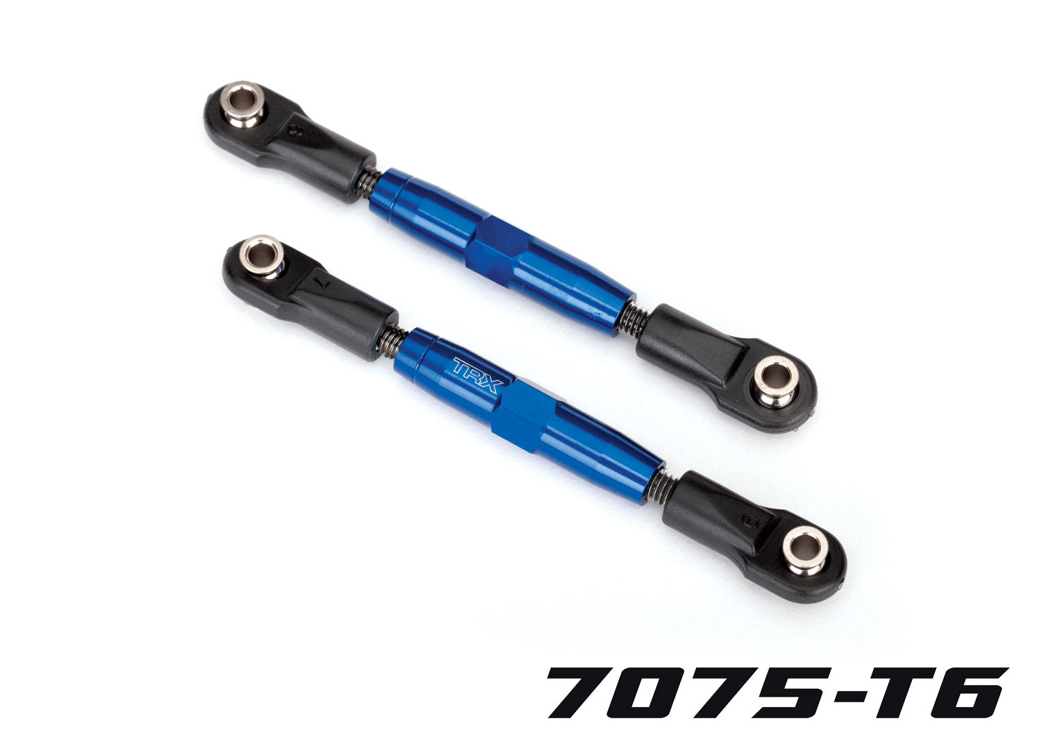 Traxxas TUBES Blue Aluminum 83 mm Front Camber Links (2) (3643X)