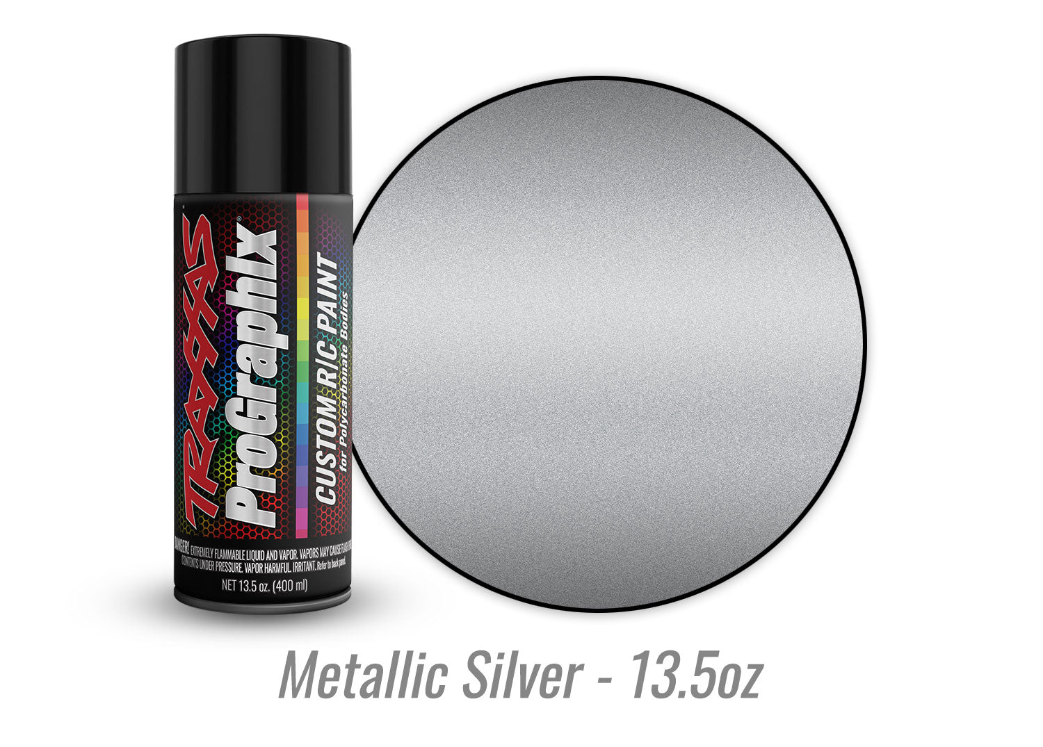 Traxxas Metallic Silver ProGraphix Spray Paint (13.5 oz) (5073X)