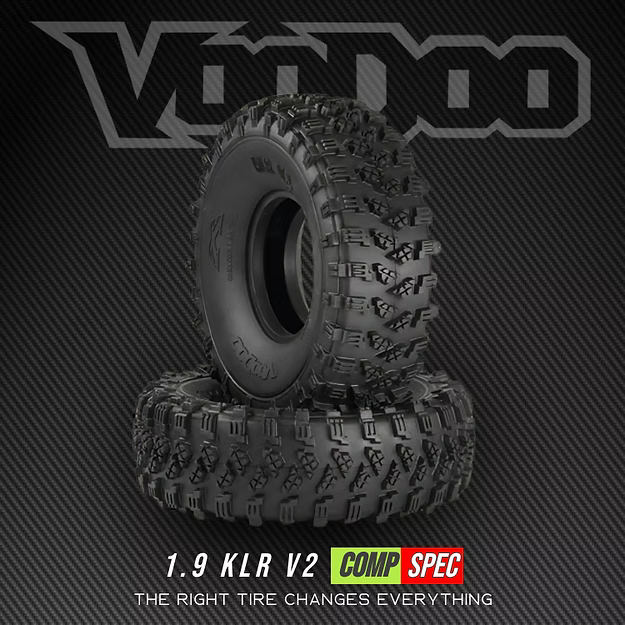 Voodoo KLR V2 Competition Spec Vex Compound 1.9/4.7/1.6 (2 tires) (OTT-1.9-4.7-V2)