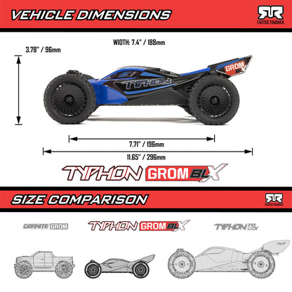 1/14 ARRMA TYPHON GROM DSC 223S (Battery & Charger Included) (ARA2306ST1)