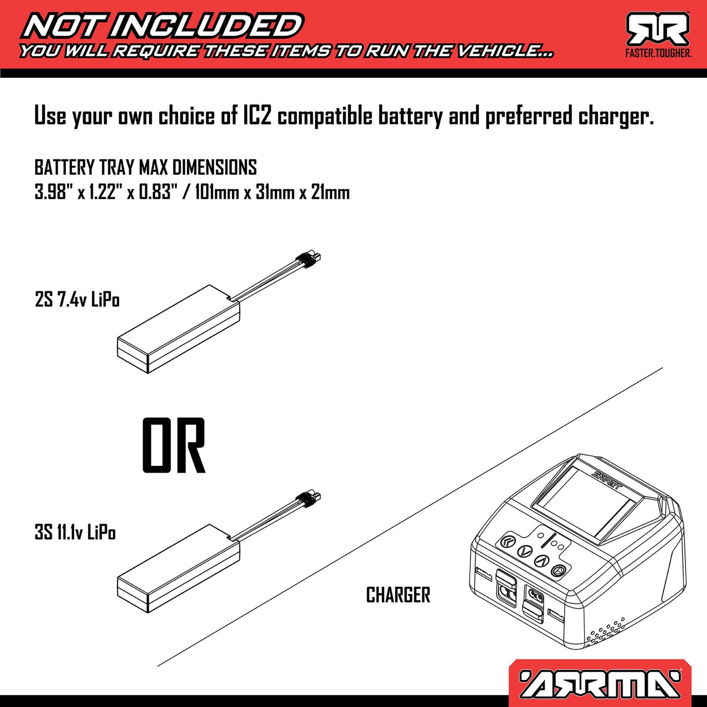 1/14 ARRMA TYPHON GROM DSC 223S (SILVER) (ARA2306T1)