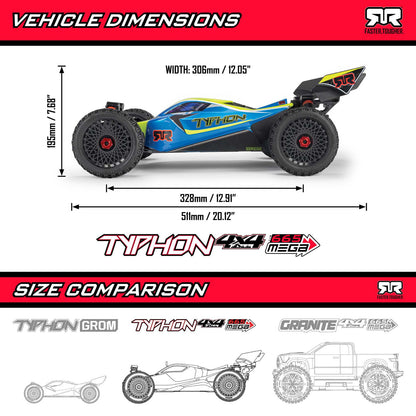 Arrma Typhon Mega 4×4 (ARA4206V4T1)