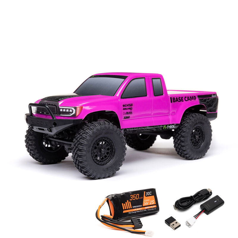 Axial 1/24th Scx24 Basecamp Pink RTR Rock Crawler (AXI-1219T3)