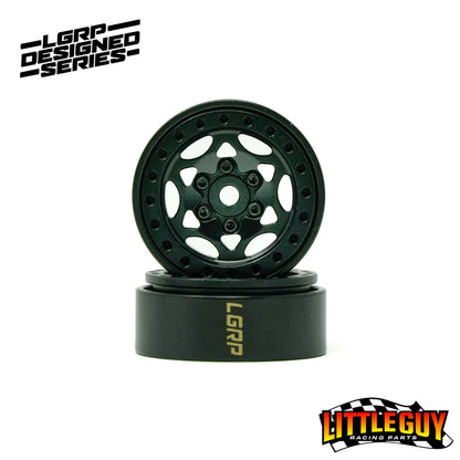 LGRP GHOST 1.0 BEADLOCK WHEELS (Satin Black) (LGW500)