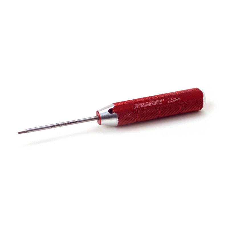 Dynamite Machined Hex Driver, Red: 2.5mm (DYN2902)