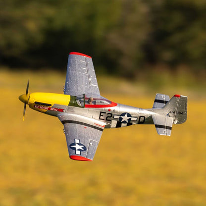 E-Flite UMX P-51D Mustang “Detroit Miss” BNF Basic with AS3X and SAFE Select (EFLU7350)