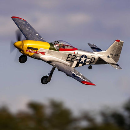 E-Flite UMX P-51D Mustang “Detroit Miss” BNF Basic with AS3X and SAFE Select (EFLU7350)