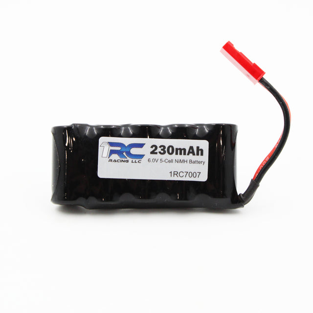 1RC 5 Cell NiMh, 6.0V, 230mAh, 1/18 Mid, Spr, EDM, LM Battery (1RC7007)