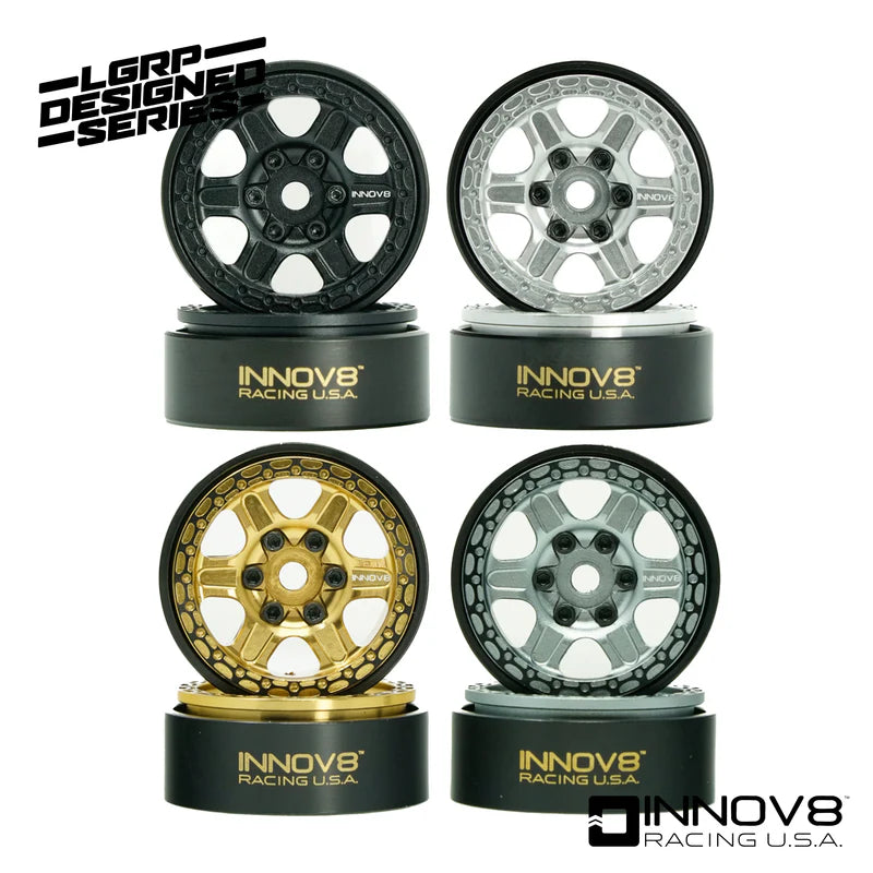 LGRP INNOV8™ G400 1.0 BEADLOCK WHEELS (GREY) (LGW603)