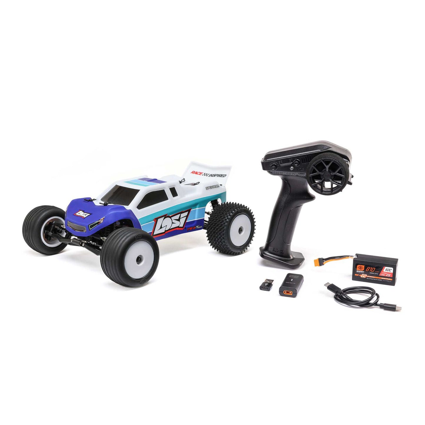 1/18 Losi Mini-T 2.0 (Battery & Charger Included) BLUE (LOS-1056T2)