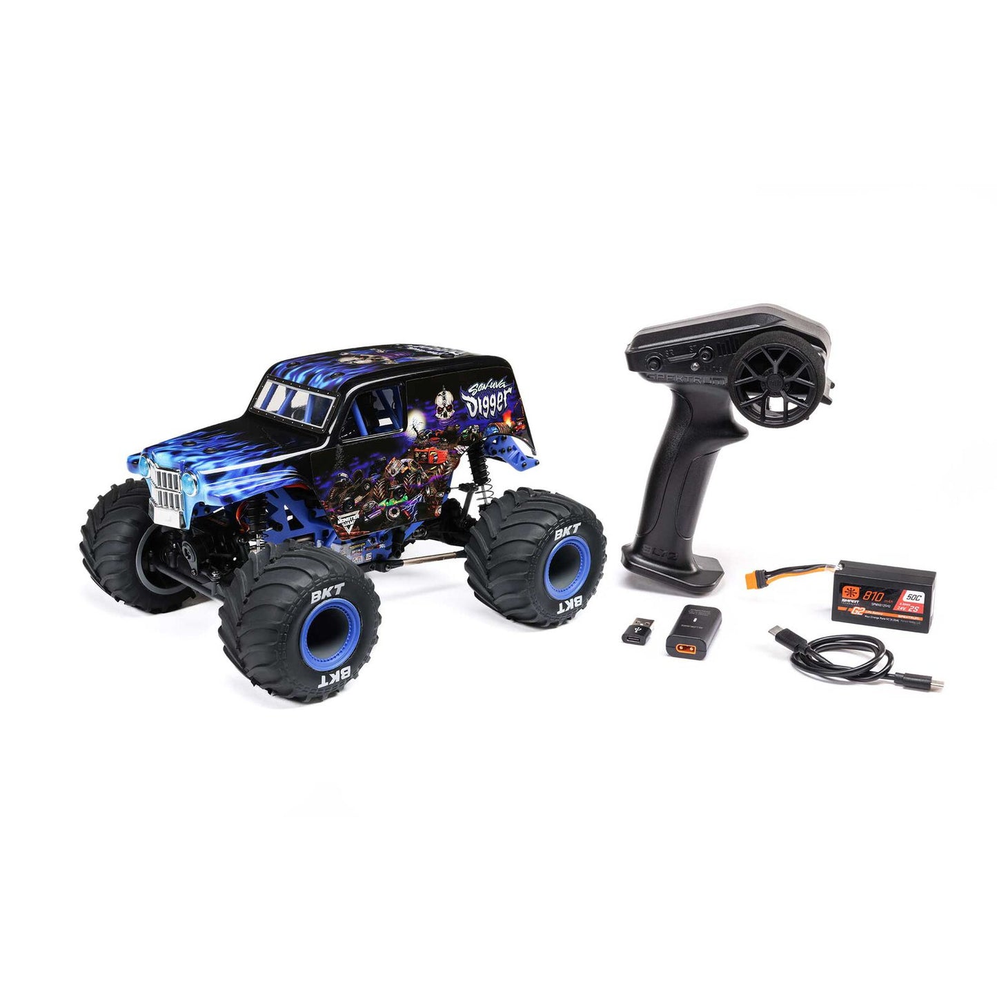 1/18 Losi Mini LMT Son Uva Digger   (Battery and Charger Included) (LOS01026T2)