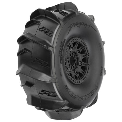 Pro-Line 1/7 Dumont Sand/Snow F/R Tires MTD 17mm Black Raid (2): Mojave/UDR (PRO1018911)