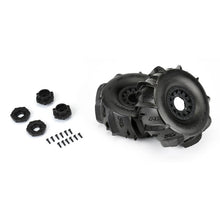 Pro-Line 1/7 Dumont Sand/Snow F/R Tires MTD 17mm Black Raid (2): Mojave/UDR (PRO1018911)