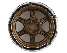 DS Racing Drift Element 6 Spoke Drift Wheels (Bronze & Chrome w/Gold Rivets) (2) (Adjustable Offset) w/12mm Hex (DSC-DE-222