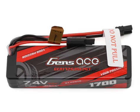 Gens Ace G-Tech Smart 2S Hardcase LiPo Battery 35C (7.4V/1700mAh) w/iEC2 Connector (GEA172S35E2GT)