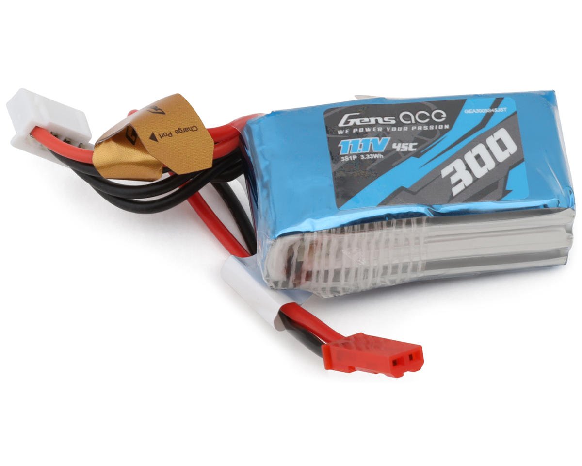 Gens Ace 3's Lipo 300 Mah (GEA3003S45JST)