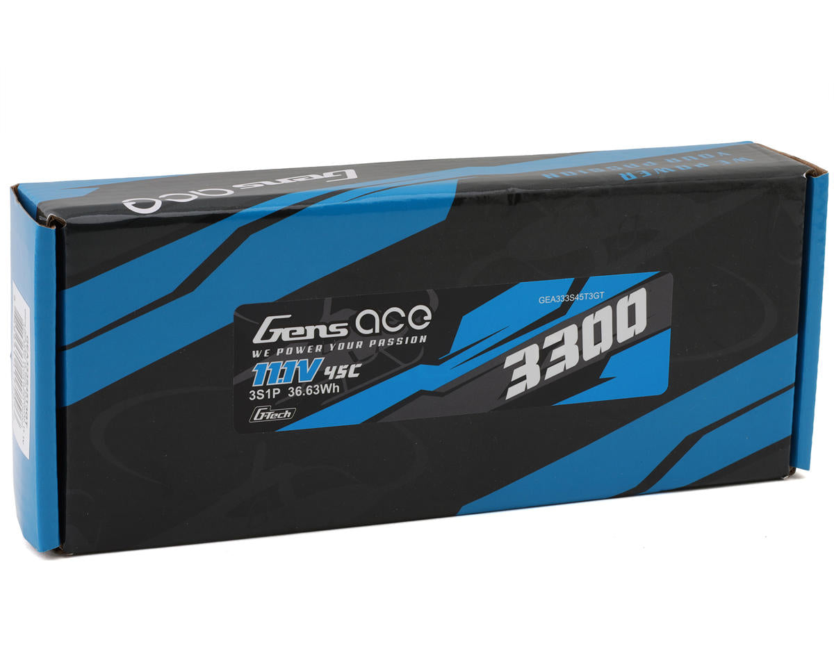 Gens Ace G-Tech Smart 3S LiPo Battery 45C (11.1V/3300mAh) w/Universal Connector (GEA33003S60X6)