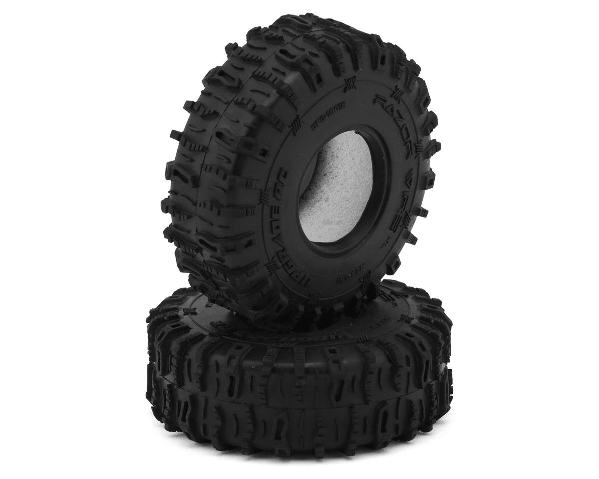 UpGrade RC Micro Razor Wire XL 1.0" Class 2 Micro Crawler Tires (2) (64mm OD) (Super Soft)(UPG-10018)