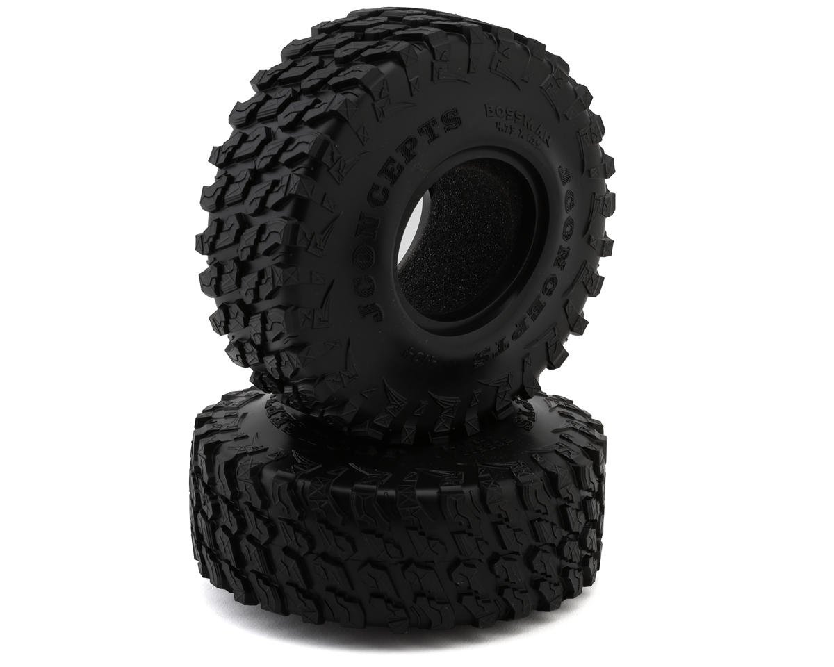 JConcepts Bossman 1.9" Rock Crawler Tires (2) (Green) (4104-02)