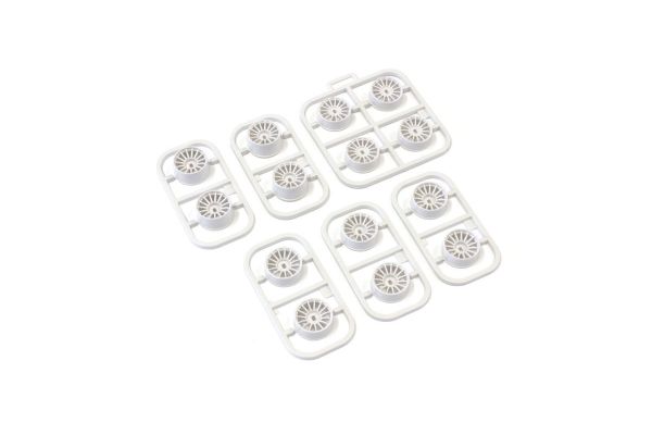 Mini-Z Multi Offset Wheel Set(White/AWD/14pcs.)(MDH100W-WO)