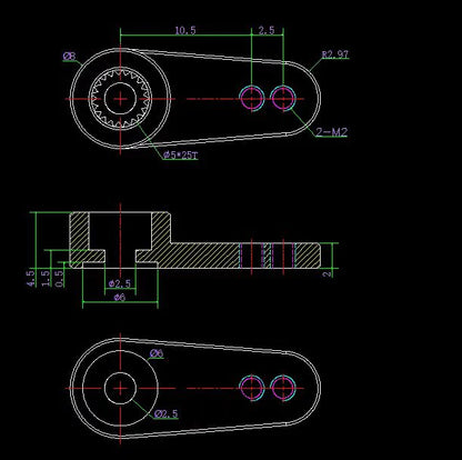 Nsdrc Aluminum Horn for the TRX4M (NSD-TRX4H)