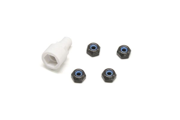 Mini-Z Nylon Wheel Nuts (MZW13BK)