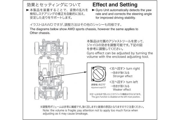 Mini-Z Gyro unit set for R/C Unit (MZW446)