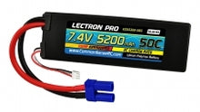 Lectron Pro 7.4V 5200mAh 50C Lipo Battery with EC5 Connector (2S5200-505)