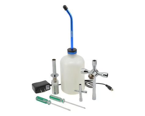 ProTek RC Nitro Starter Set w/Glow Ignitor, Fuel Bottle, Wrenches & Screwdrivers (PTK-7601)