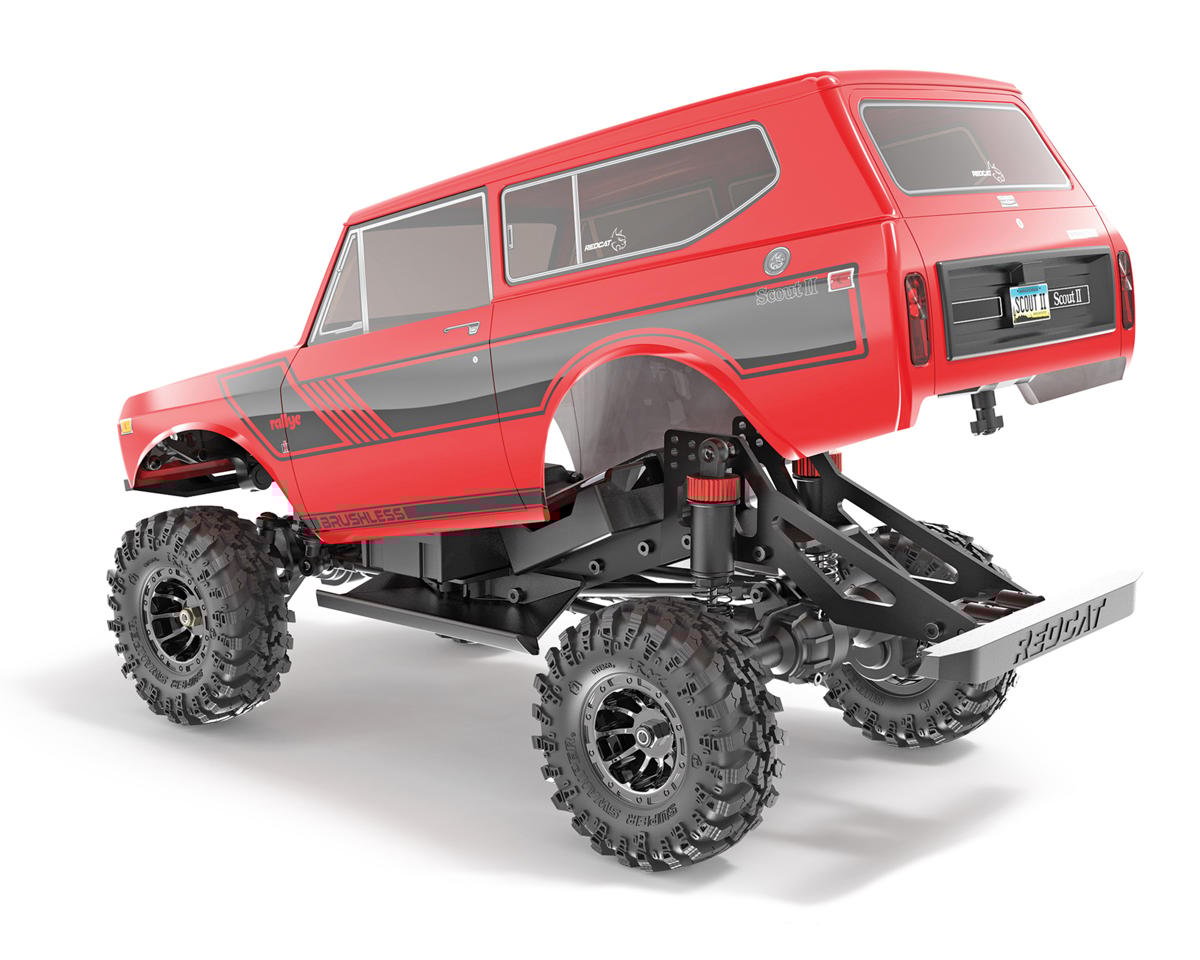 Redcat Ascent-18 International Scout II 1/18 4WD RTR Brushless Rock Crawler (Red) w/2.4GHz Radio, Battery & Charger (RER39153)