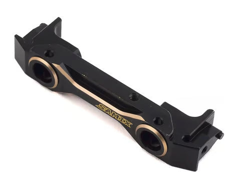Samix SCX10 II Brass Low Profile Front Bumper Mount (Black) (SAMSCX2-4060)