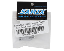 Samix SCX10 III Aluminum Clamp Lock Servo Horn (25T) (Silver) (SAMSCX3-6022F-S)
