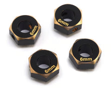 Samix Brass 12mm Hex Adapters for Traxxas TRX-4 (4) (6mm) (5g) (SAMTRX4-4063-6)