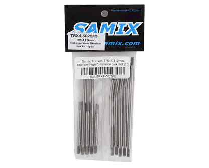 Samix Titanium High Clearance Suspension Links for Traxxas TRX-4 (312mm) (10) (SAMTRX4-5025FS)