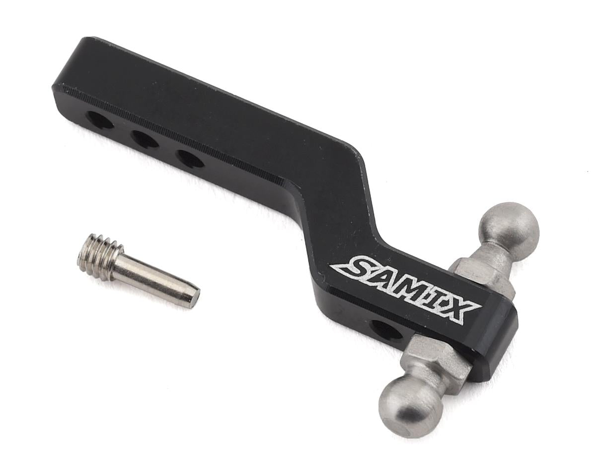 Samix Aluminum Drop Hitch Receiver for Traxxas TRX-4 (Black) (SAMTRX4-6057BK)