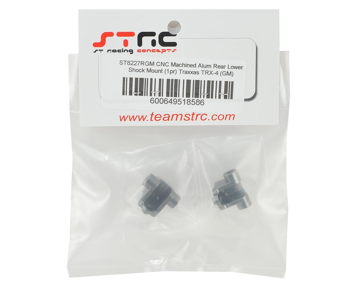 STRC Aluminum Rear Lower Shock Mounts for Traxxas TRX-4 (2) (GunMetal)(ST8227RGM)