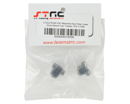 STRC Aluminum Rear Lower Shock Mounts for Traxxas TRX-4 (2) (GunMetal)(ST8227RGM)