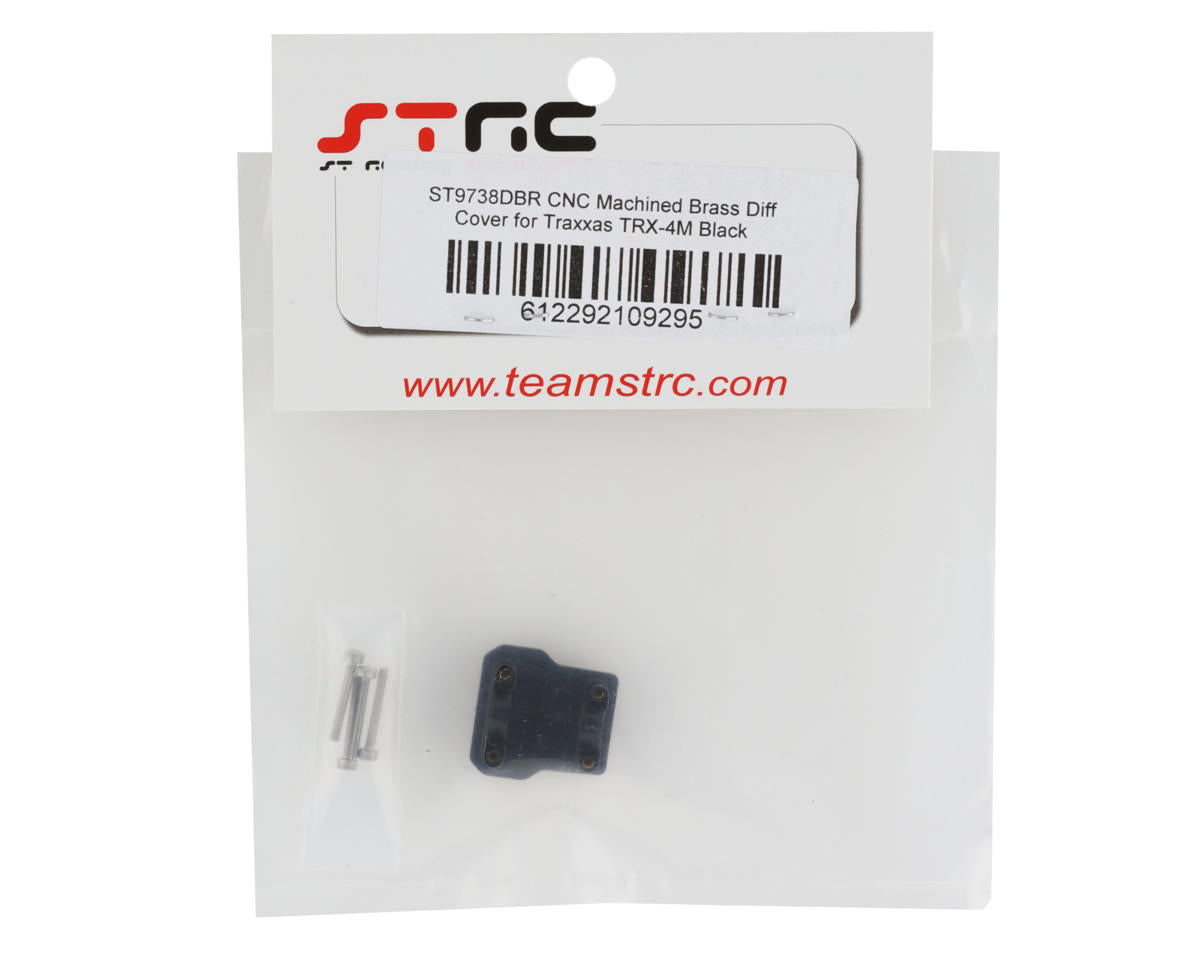 STRC Brass Differential Cover for Traxxas TRX-4M (Black) (7g)(ST9738DBR)