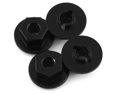 STRC Brass Hex Adapters for Traxxas TRX-4M (Black) (4) (+1mm) (2g) (ST9750BR)