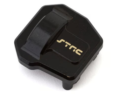 STRC Axial SCX10 III Portal Axle Brass Differential Cover (Black) (35g) (STA232026BR)