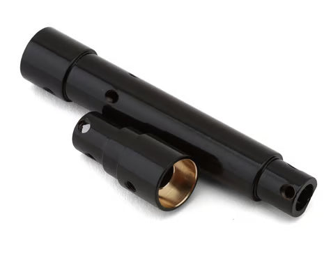 STRC SCX10 Pro Brass Front Axle Tubes (Black) (55g) (STA232081BR)
