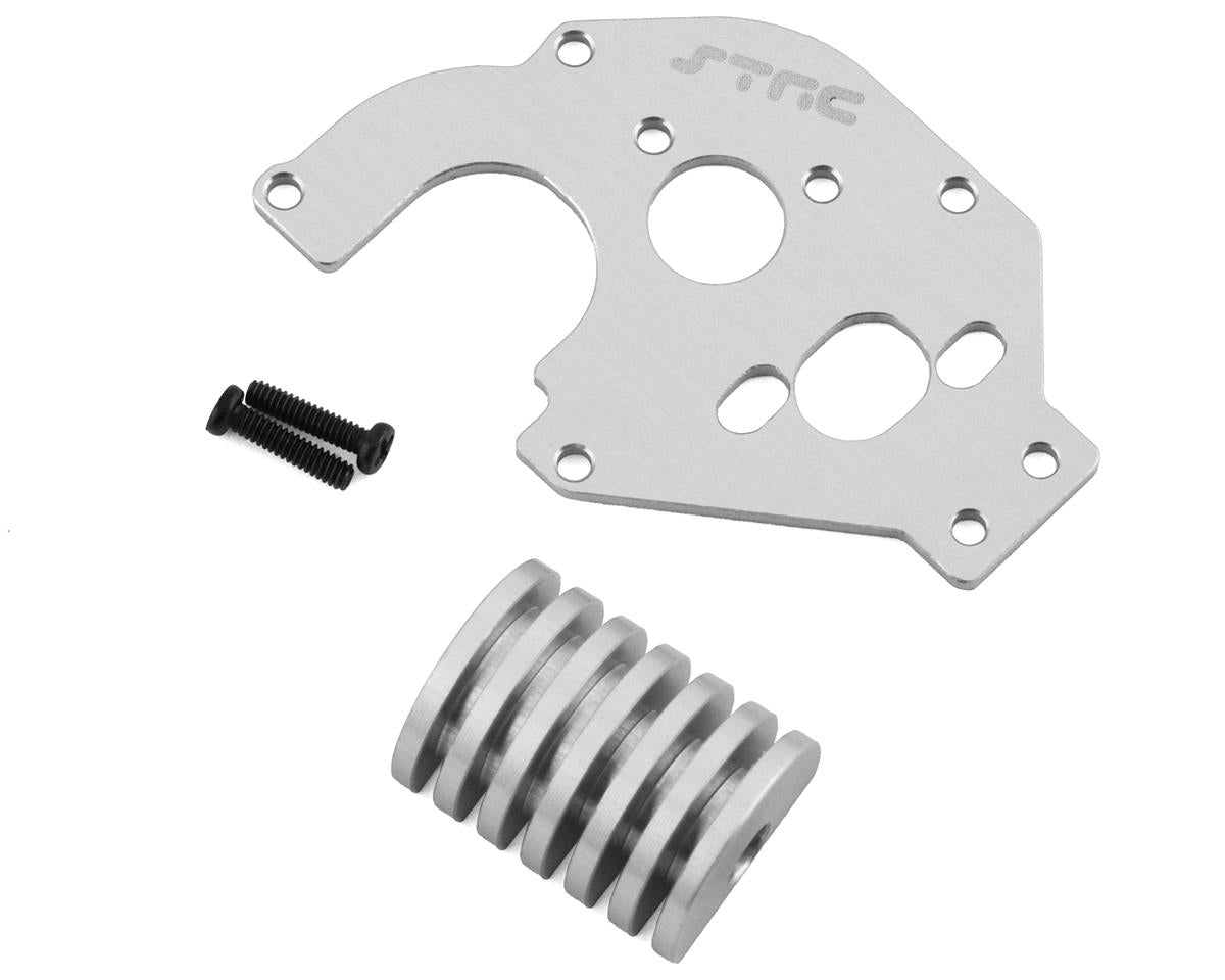 STRC Axial SCX24 Aluminum Motor Plate w/Heatsink (Silver) (STA31608S)