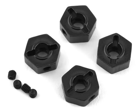 STRC Enduro Brass Hex Adapters (4) (Black) (STC42069BR)