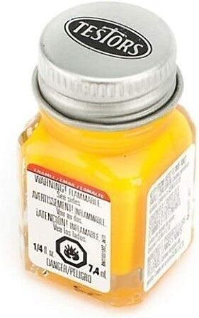 Testors Flat Yellow Enamel (1169tt)