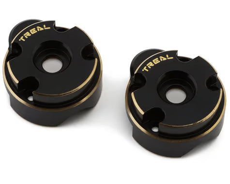 Treal Hobby Redcat Ascent-18 Brass Outer Portal Covers (Black) (2) (47.4g) (TLHTASCENT-06)