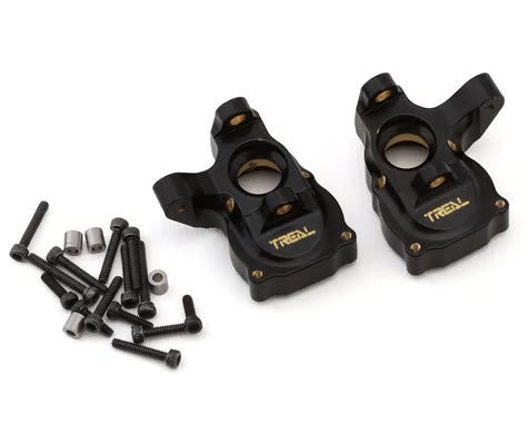 Treal Hobby Axial SCX24 Brass Inner Portal Covers (Black) (2) (11g) (TLHTSCX24-205)
