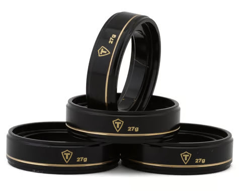 Treal Hobby 1.0" Brass Beadlock Wheel Rings for Traxxas TRX-4M (10mm) (4) (27g) (TLHTTRX-4M-86)